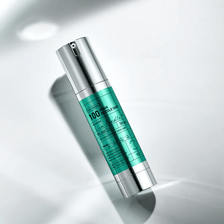 VT Cosmetics PDRN Reedle Shot 100 sérum en flacon-pompe avec effet microneedling qui améliore la texture de la peau et stimule le renouvellement