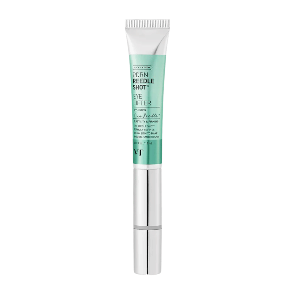 VT Reedle Shot Eye Lifter avec PDRN, de la niacinamide et des céramides qui renforcent la barrière cutanée et apportent de l’éclat ainsi que de la fermeté autour des yeux