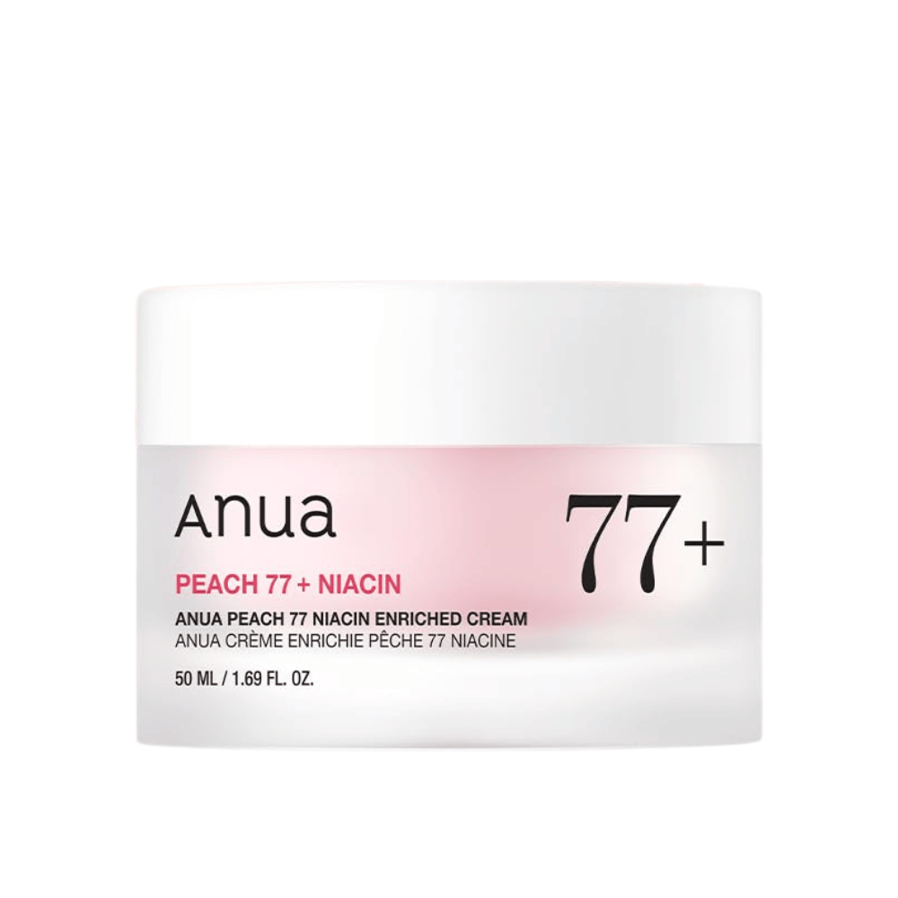 Image du produit de Anua Peach 77% Niacin Enriched Cream 50 ml – crème illuminatrice et hydratante avec niacinamide.