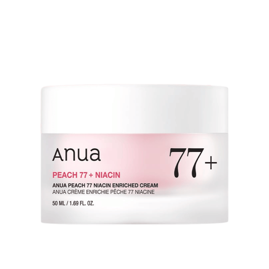 Image du produit de Anua Peach 77% Niacin Enriched Cream 50 ml – crème illuminatrice et hydratante avec niacinamide.