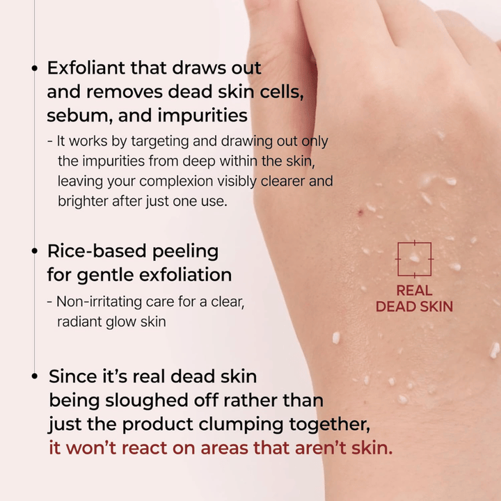 Dr.Melaxin Peel Shot ampoule exfoliante au riz noir qui élimine les cellules mortes de la peau et le sébum pour une peau plus claire et plus uniforme