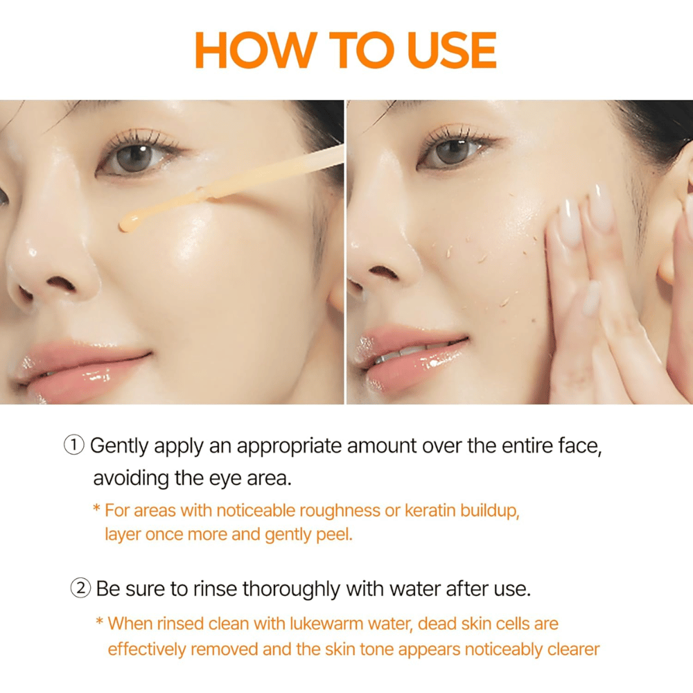 Dr Melaxin Peel Shot Kojic Acid Turmeric Serum s’applique sur le visage pour exfolier, unifier le teint et atténuer les taches pigmentaires