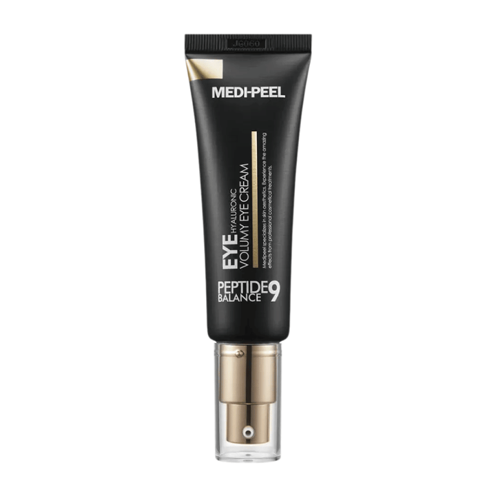 MEDI-PEEL Peptide 9 Hyaluronic Volumy Eye Cream image produit – crème contour des yeux coréen qui hydrate en profondeur, renforce la barrière cutanée et procure une peau plus ferme autour de la zone des yeux.