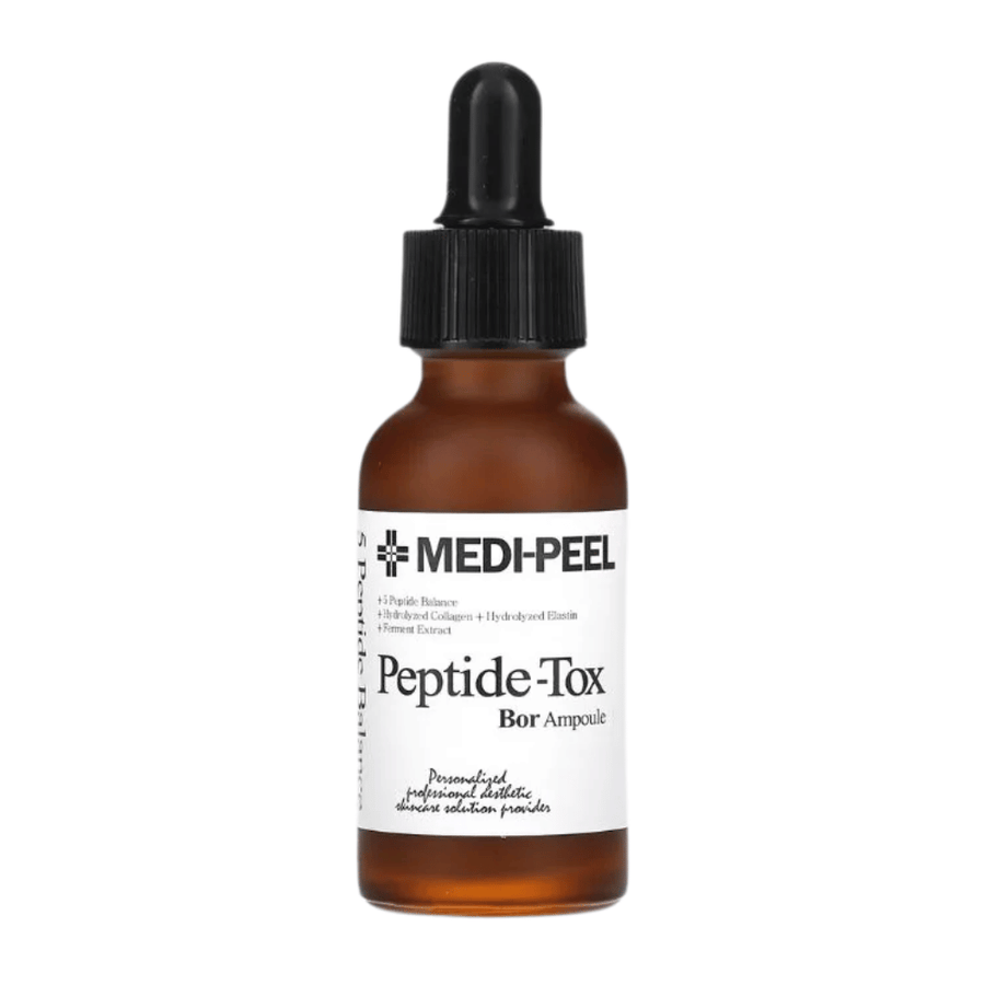MEDI-PEEL Peptide-Tox Bor Ampoule image produit – sérum coréen aux peptides qui aide à lutter contre les rides, renforce la peau et procure une hydratation intense.