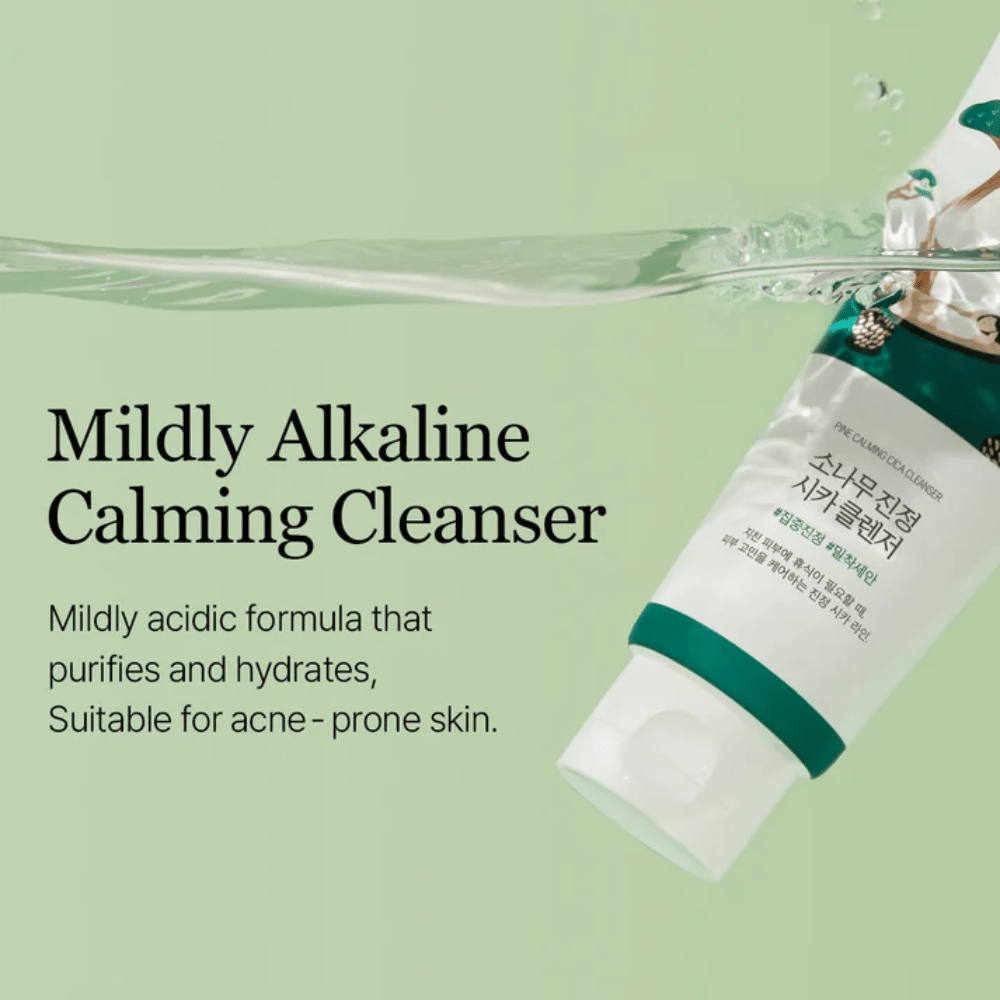ROUND LAB Pine Calming Cica Cleanser – nettoyant visage doux qui nettoie et hydrate la peau