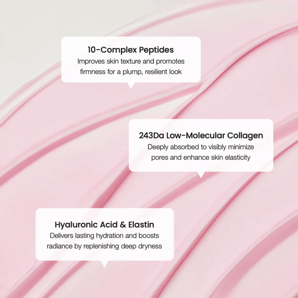 Biodance Crème aux peptides de collagène avec un complexe de 10 peptides, collagène à faible poids moléculaire et acide hyaluronique pour une élasticité améliorée et une hydratation en profondeur