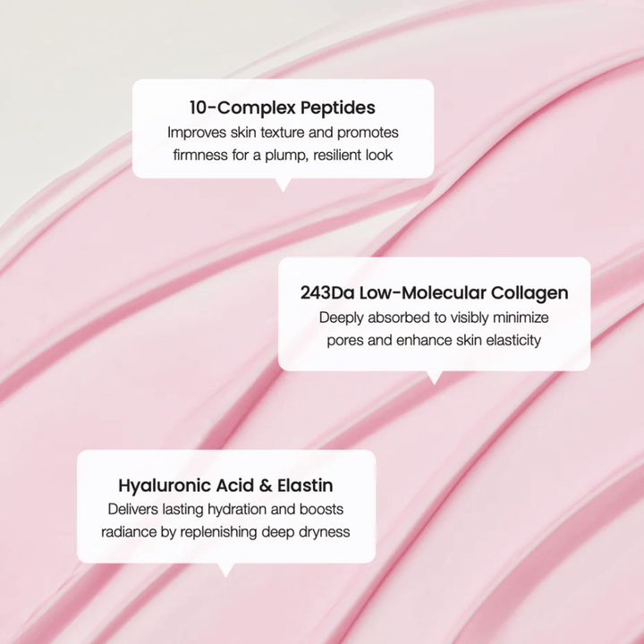 Biodance Crème aux peptides de collagène avec un complexe de 10 peptides, collagène à faible poids moléculaire et acide hyaluronique pour une élasticité améliorée et une hydratation en profondeur