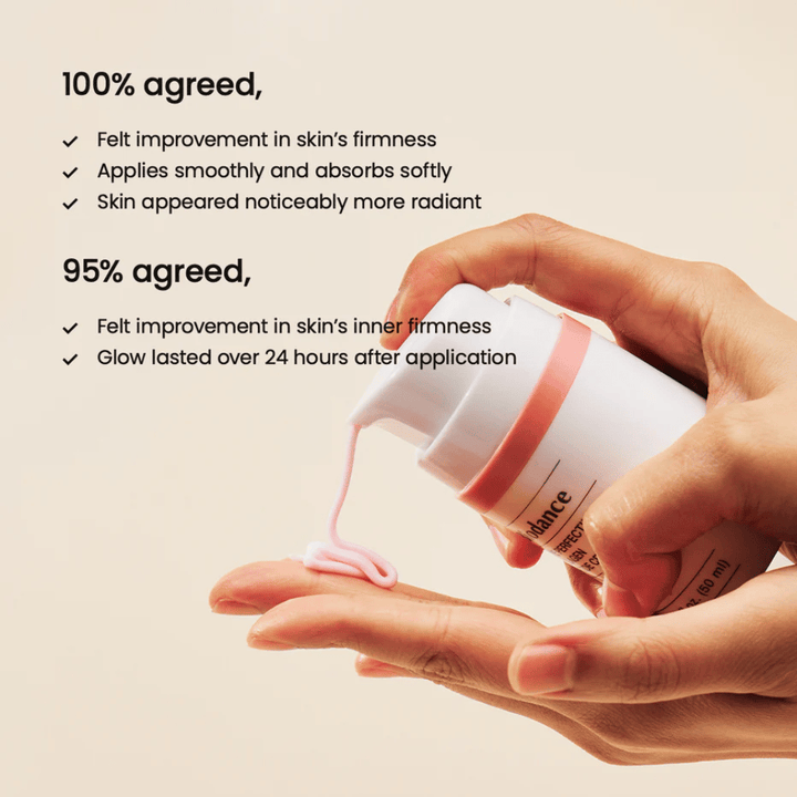 Biodance Pore Perfecting Collagen Peptide Cream texture et fonction de pompe – crème aux peptides de collagène cliniquement testée pour une peau plus ferme et un éclat durable