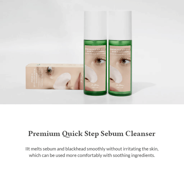 Dr. Althea Premium Quick Step Sebum Cleanser – nettoyage efficace du sébum qui dissout le sébum et les impuretés tout en maintenant la peau hydratée et équilibrée.