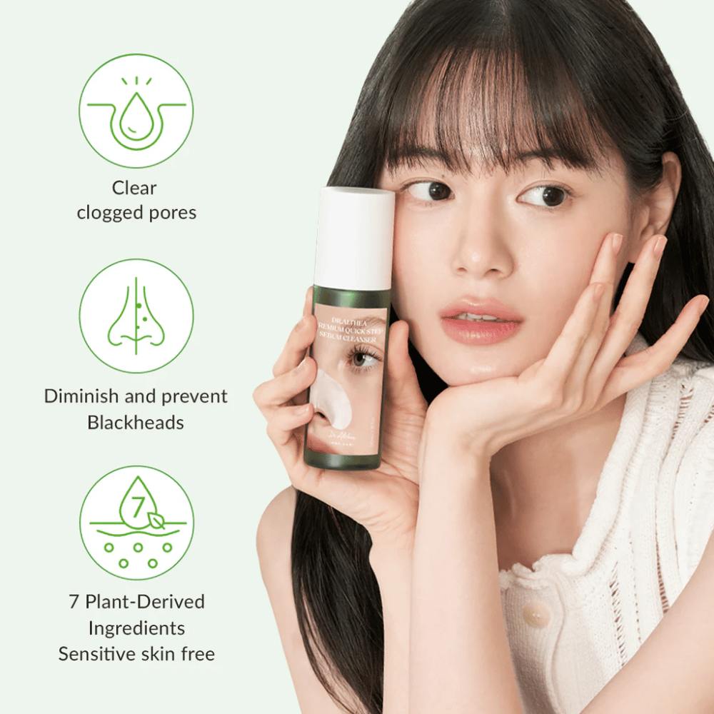 Dr. Althea Premium Quick Step Sebum Cleanser – nettoyant doux pour le visage qui aide à déboucher les pores, réduire les points noirs et convient aux peaux sensibles.