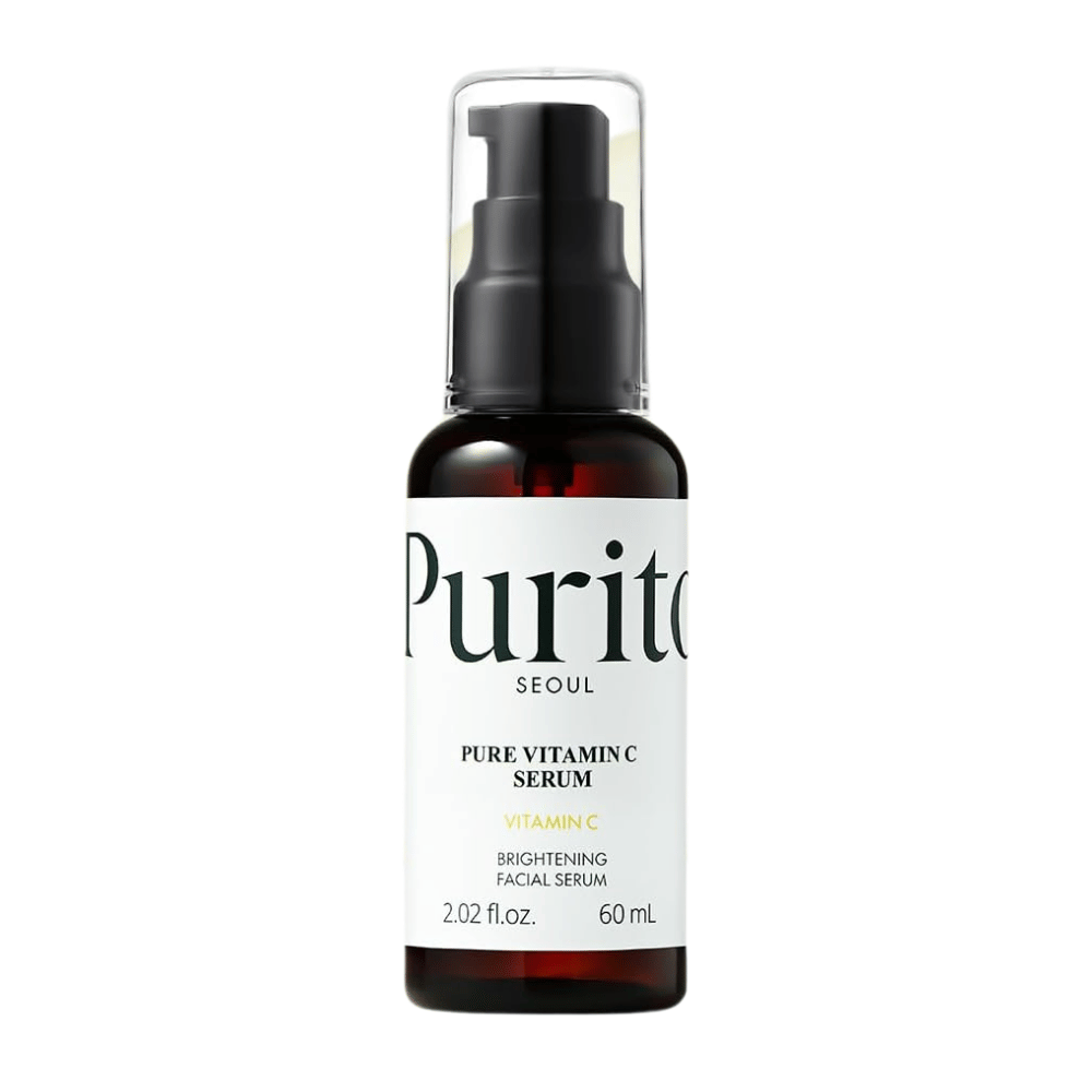 Purito SEOUL Pure Vitamin C Serum 60 ml – sérum coréen à la vitamine C dans un flacon-pompe opaque pour de l’éclat et un teint plus uniforme.