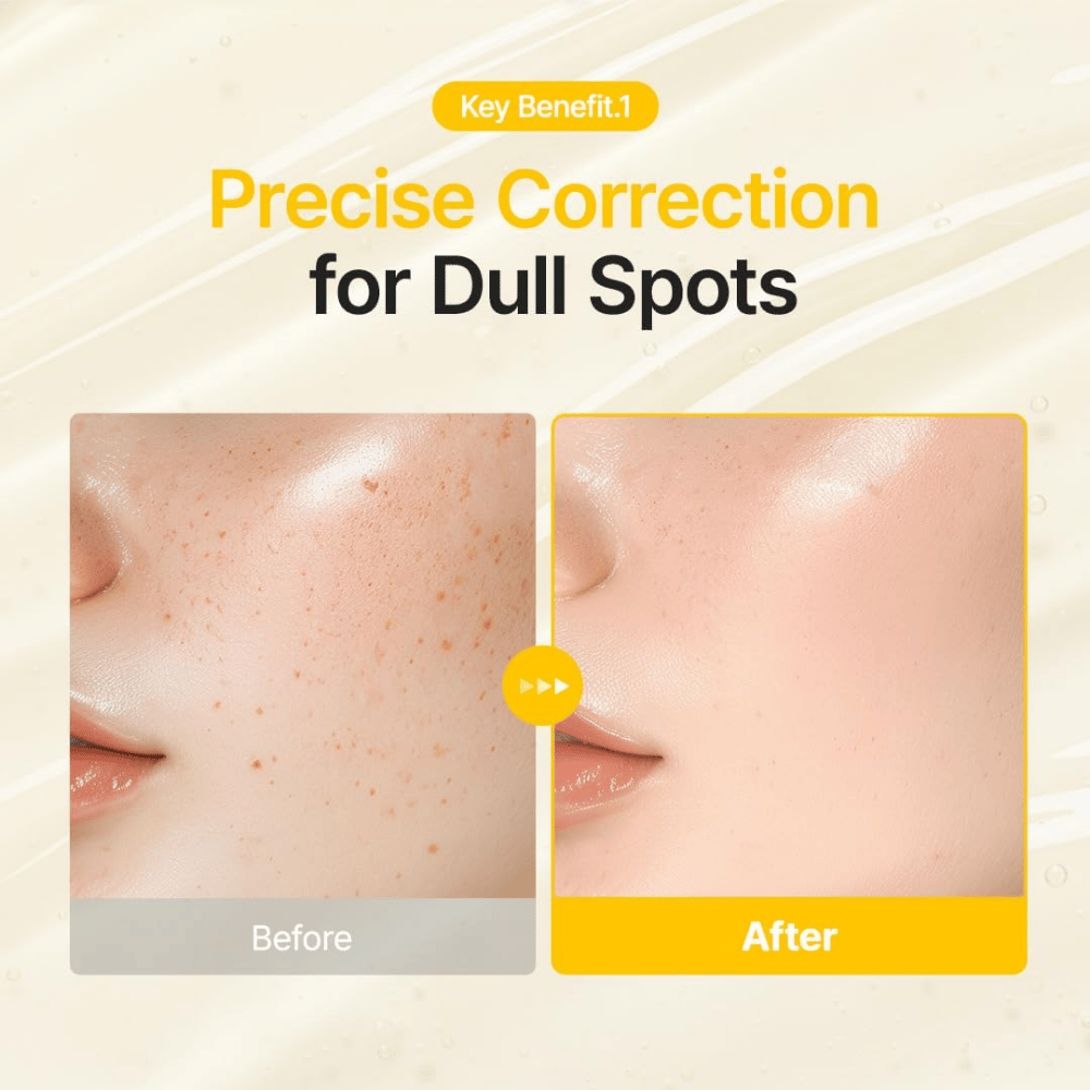 Purito SEOUL Pure Vitamin C Serum aide à améliorer l’apparence des taches pigmentaires et du teint irrégulier pour un aspect plus uniforme.