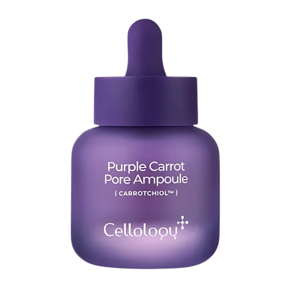 Cellology Purple Carrot Pore Ampoule avec Carrotchiol – ampoule coréenne pour le soin des pores et une texture de peau plus uniforme.