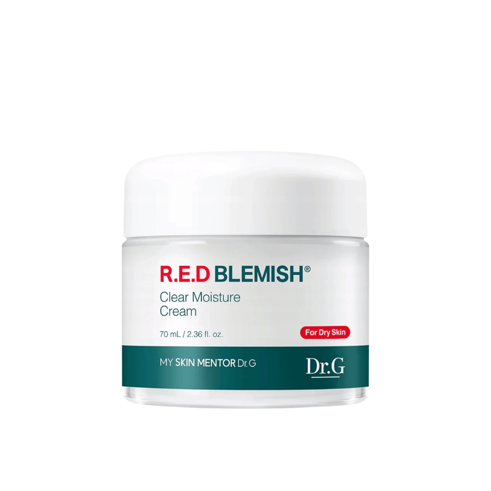 Dr.G R.E.D Blemish Clear Moisture Cream – crème visage hydratante en pot de 70 ml.