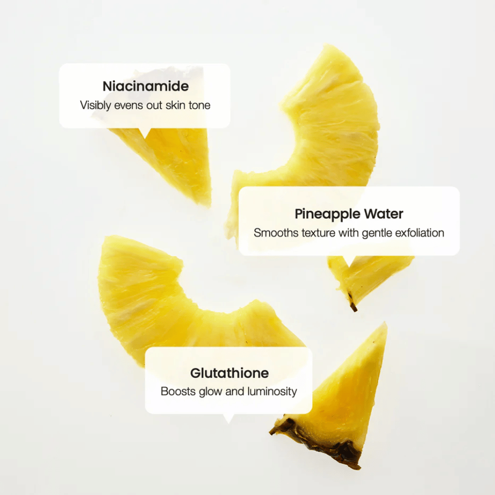 Biodance Radiant Vita Niacinamide Cream ingrédients – niacinamide, eau d'ananas et glutathion pour un teint uniforme et éclat accru