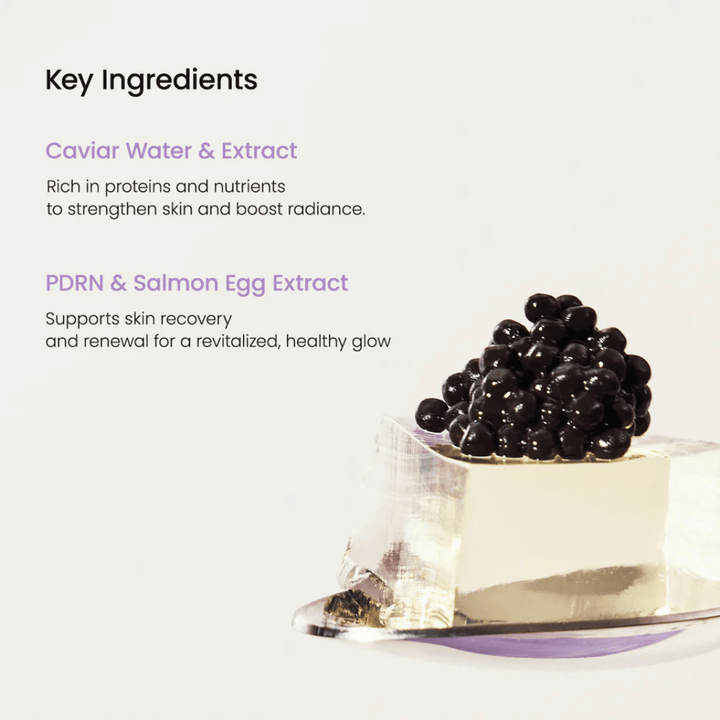 Nouveau gel à base de sheet mask de Biodance – Rejuvenating Caviar PDRN Real Deep Mask qui revitalise la peau et renforce la barrière cutanée