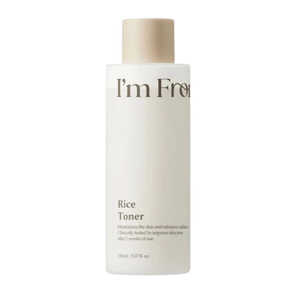 I'm From Rice Toner tonique visage hydratant de 150 ml avec 77,78 % d’extrait de riz pour de l’éclat