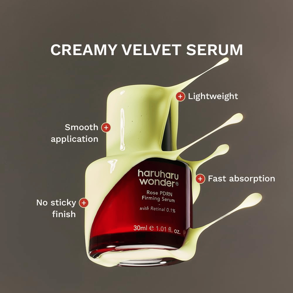Haruharu Wonder Rose PDRN Firming Serum – sérum légèrement crémeux à absorption rapide et au fini non collant