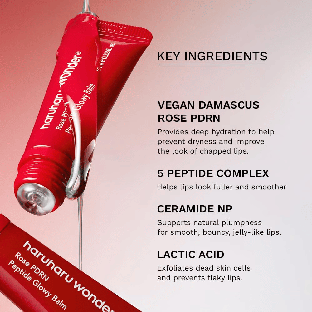 Haruharu Wonder Rose PDRN Peptide Glowy Balm avec PDRN de rose vegan, peptides, céramide NP et acide lactique