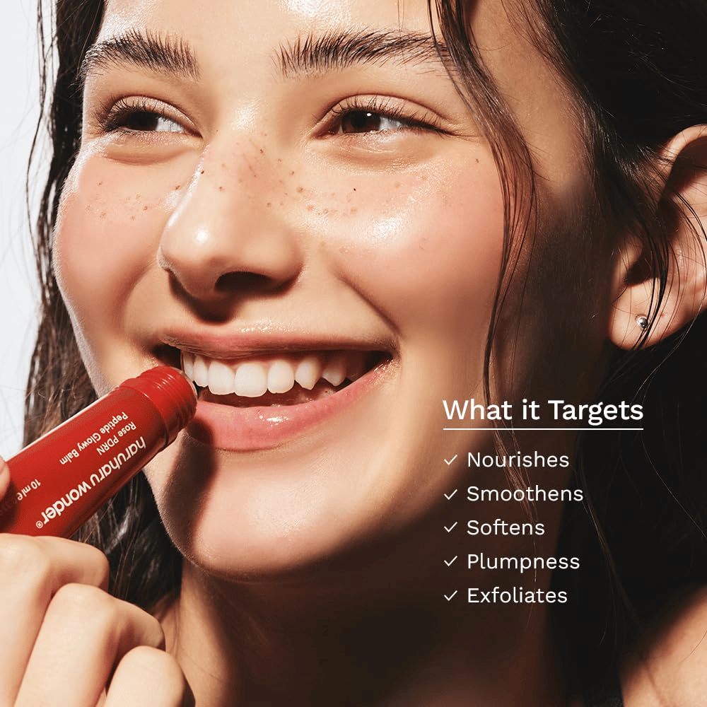 Haruharu Wonder Rose PDRN Peptide Glowy Balm – baume à lèvres soin qui hydrate, adoucit et donne une sensation de lèvres plus pulpeuses