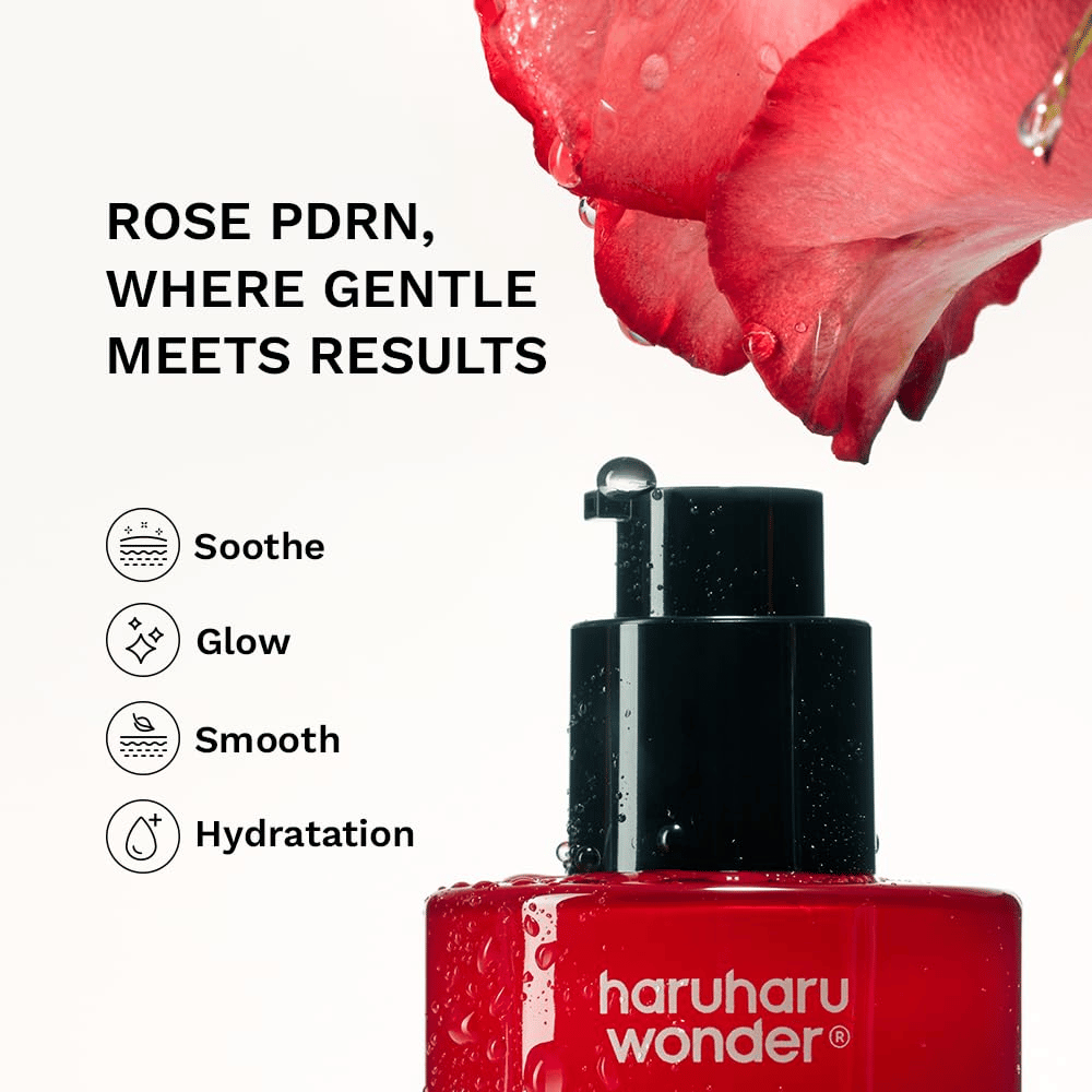 Haruharu Wonder Rose PDRN Soothing Serum – sérum hydratant pour l’éclat, une peau plus douce et un effet apaisant