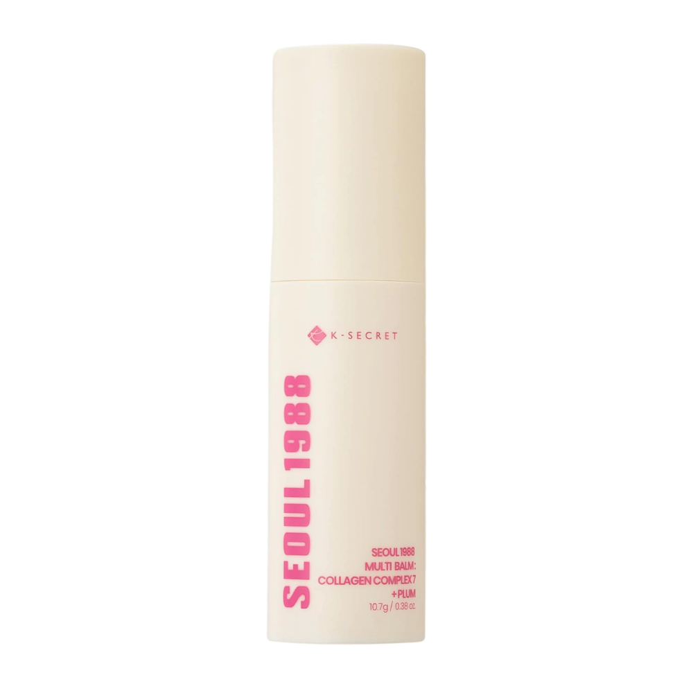 K-SECRET SEOUL 1988 Multi Balm Collagen Complex 7 + Plum 10,7 g – stick baume hydratant coréen pour le visage et les zones de peau sèches.