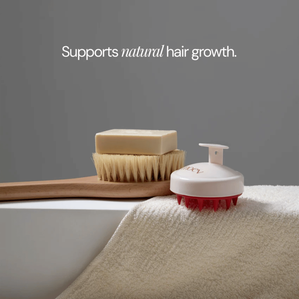 Scalp Massage Brush – brosse pour le cuir chevelu pour un massage relaxant et une tension réduite