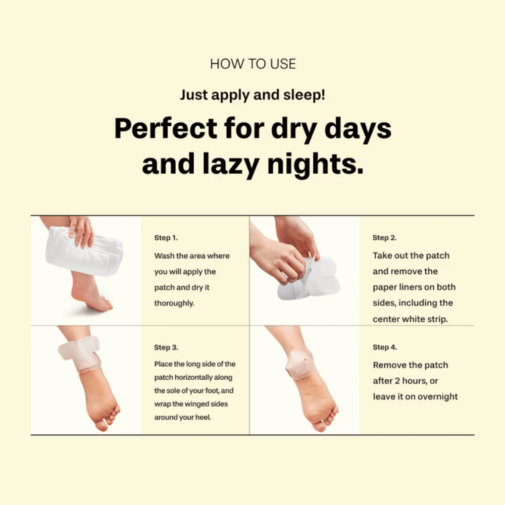 BAREN Shea Butter Sleeping Heel Patch – comment utiliser des patchs hydratants pour talons secs
