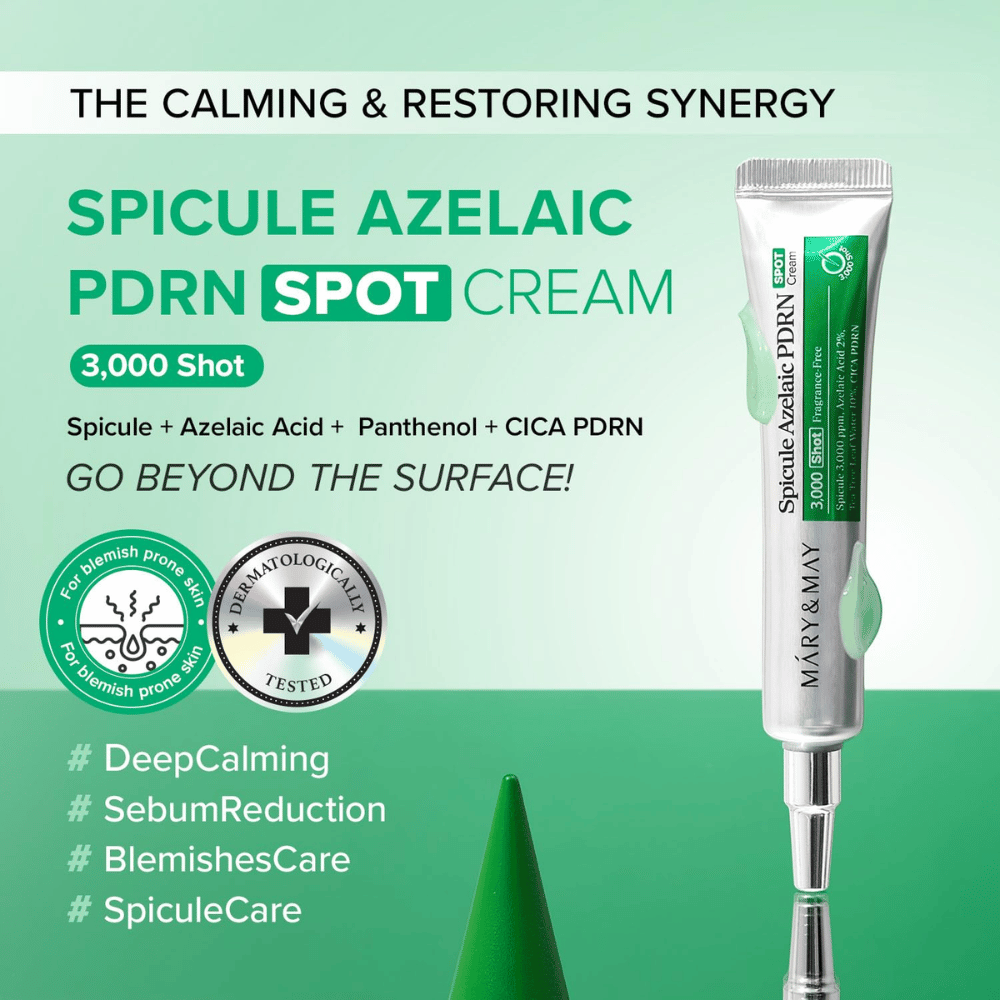Mary&May Spicule Azelaic PDRN Spot Cream – crème ciblée soin pour les imperfections et la peau déséquilibrée