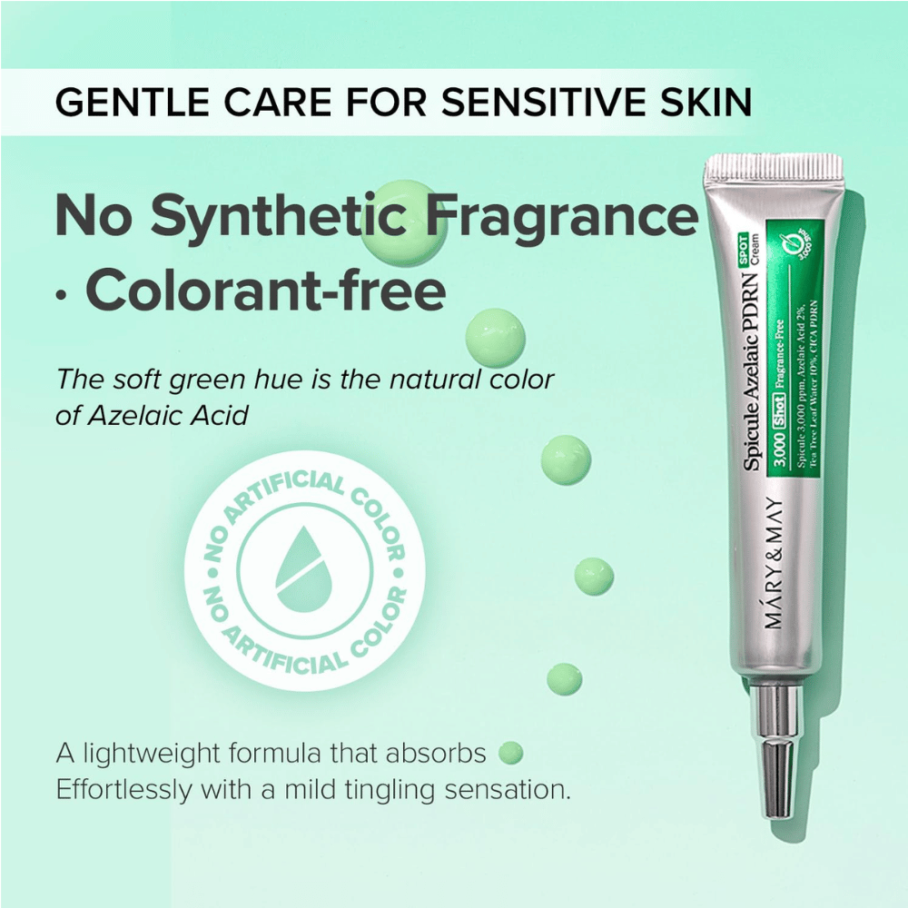 Mary&May Spicule Azelaic PDRN Spot Cream – crème ciblée sans parfum à l’acide azélaïque