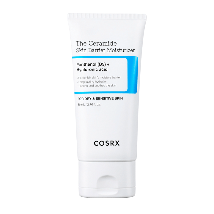 COSRX The Ceramide Skin Barrier Moisturizer image du produit – coréen crème visage pour peau sèche et sensible avec céramides, B5 et acide hyaluronique.