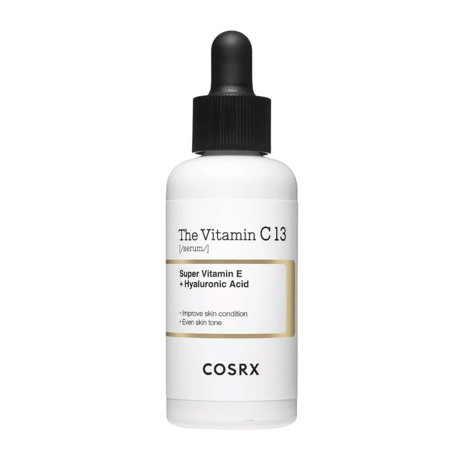 COSRX The Vitamin C 13 Serum 20 ml, sérum à la vitamine C avec vitamine E et acide hyaluronique pour l'éclat, le teint uniforme et l'amélioration de la qualité de la peau.