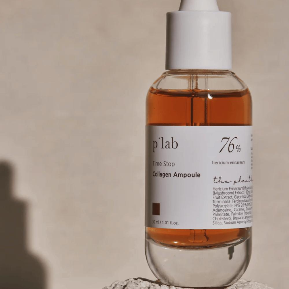 p’lab Time Stop Collagen Ampoule – Une ampoule puissante pour l'élasticité et l'éclat de la peau.

🍄 76% d'extrait de Hericium Erinaceum – Stimule la production de collagène et renforce la peau.
💧 Hydratation profonde – Adoucit et améliore la texture de la peau.
✨ Effet anti-âge – Réduit les ridules et rend la peau plus ferme.

Parfait pour une peau jeune et éclatante !