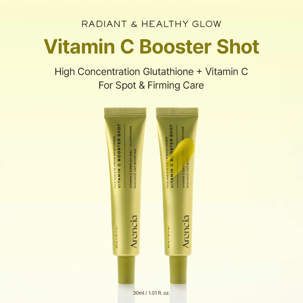 Arencia Vitamin C Booster Shot éclat radieux – sérum à la vitamine C avec glutathion qui donne de l'éclat, un teint plus uniforme et une peau plus ferme