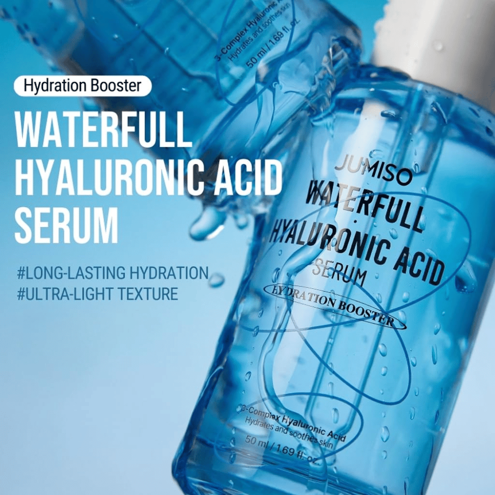 Jumiso Waterfull Hyaluronic Acid Serum – sérum hydratant coréen ultra-léger avec hydratation longue durée et absorption rapide
